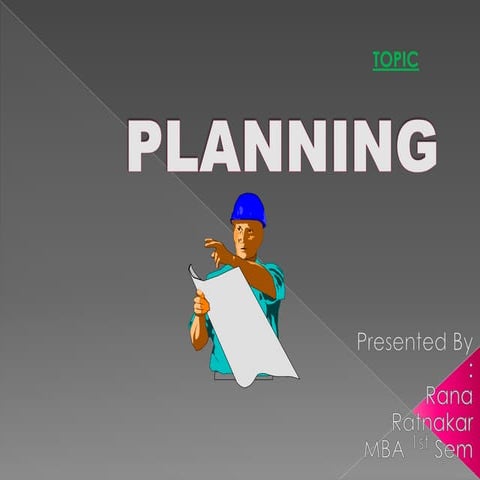 Ppt of planning