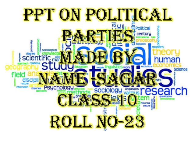 PPT on Political Parties