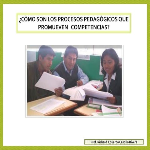 Ppt procesos pedagógicos