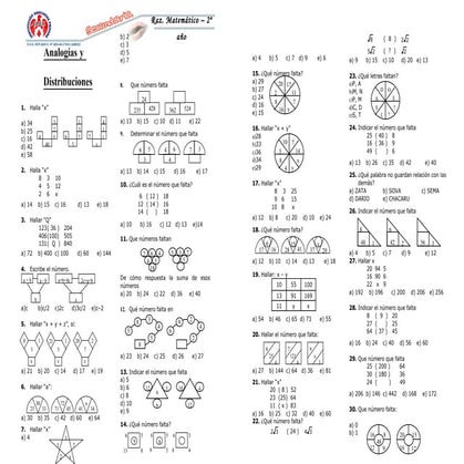 Practica Analogías Y Distribuciones