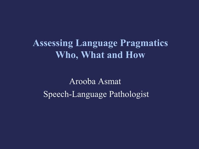 Pragmatics detailed lecture