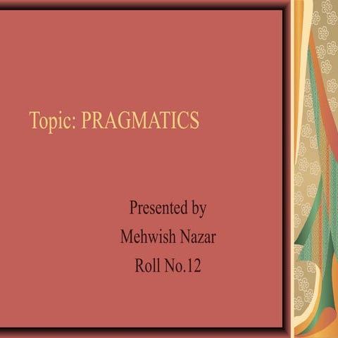 Pragmatics presentation