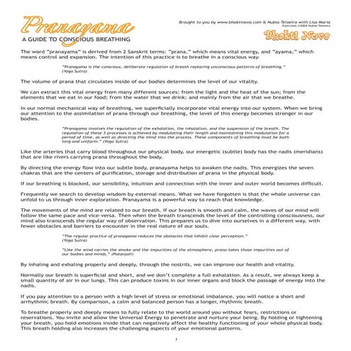Pranayama guide