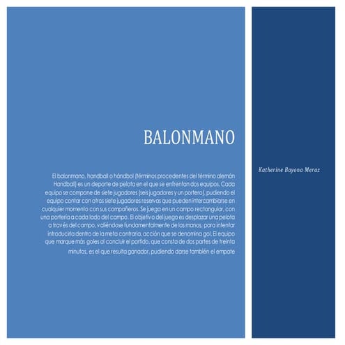 Práctica 3.1.  balonmano demostración