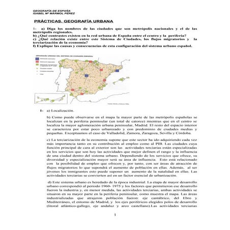 Prácticas.- Geografía urbana