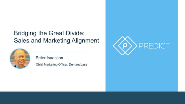 Predict 2014 - Account Based Marketing with Peter Isaacson of Demandbase