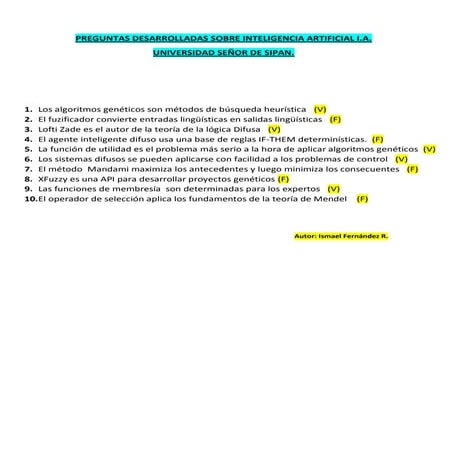 Preguntas desarrolladas sobre inteligencia artificial i