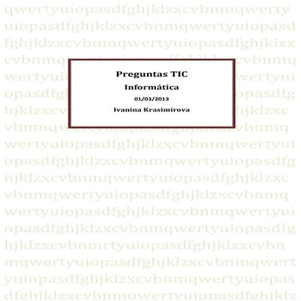 Preguntas sobre internet