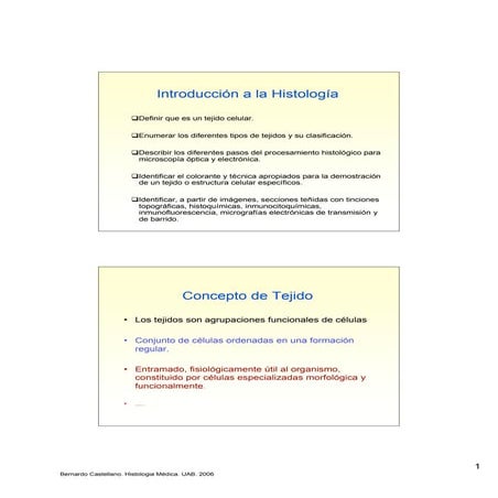 Preparación de tejidos 