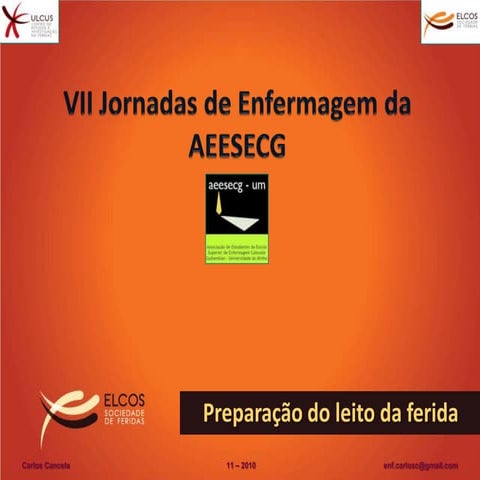 Preparação do leito ferida, exsudados e desbridamento ELCOS VII jornadas AEES...
