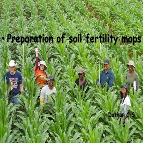 Preparation of soil fertility maps 
