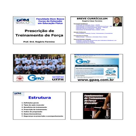 Prescrição em treinamento de força