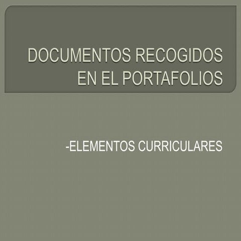 ELEMENTOS CURRICULARES DEL PROYECTO