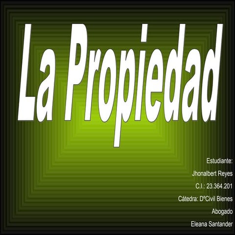 Propiedad,Ocupacion, Accesion