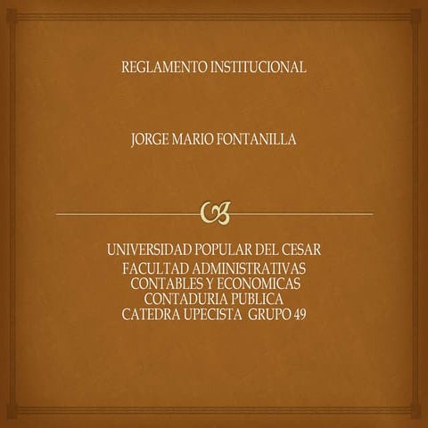 reglamento institucional