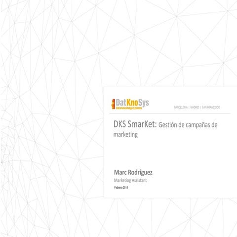 Presentación DKS SmarKet 3.0