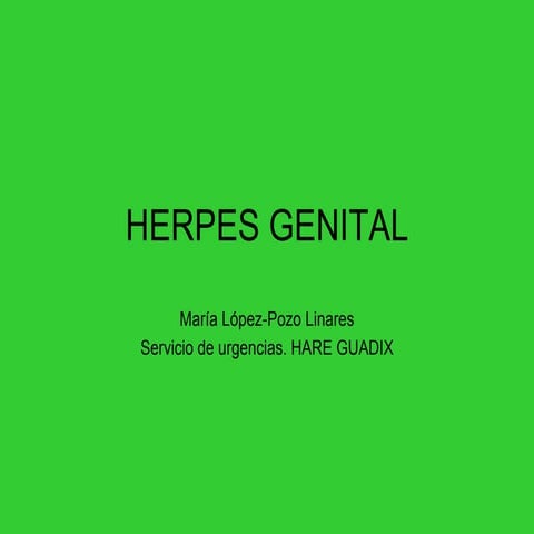 Herpes genital