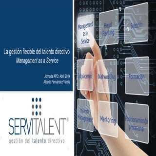 Presentación management as a service   servitalent