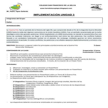 Presentación power point 1 ero medio