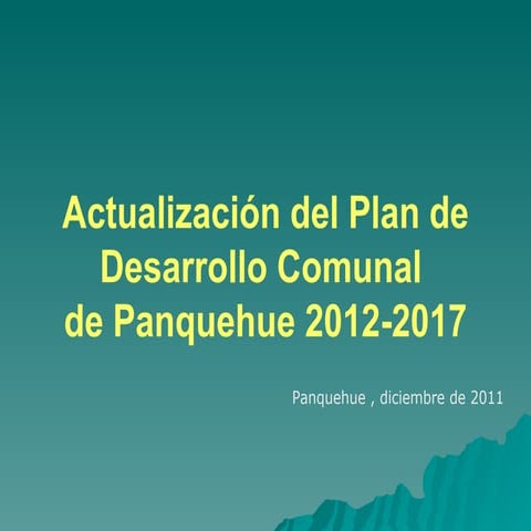 Presentación Pladeco Panquehue