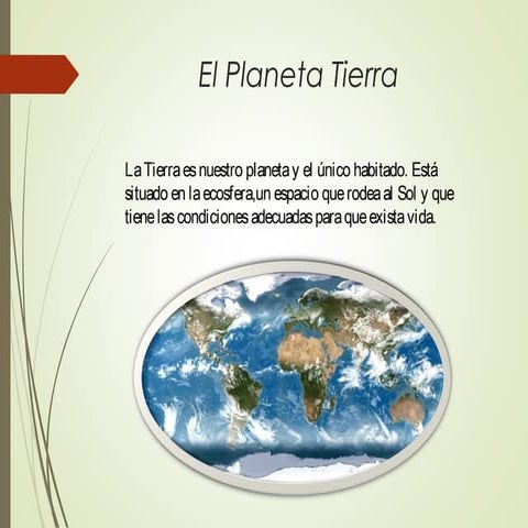 Presentacion sobre el Planeta Tierra 
