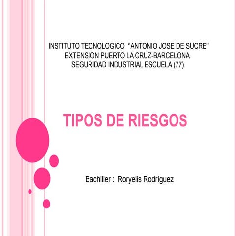 TIPOS DE RIESGOS