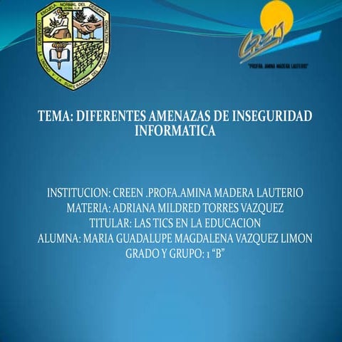 Presentacion amenazaz informaticas