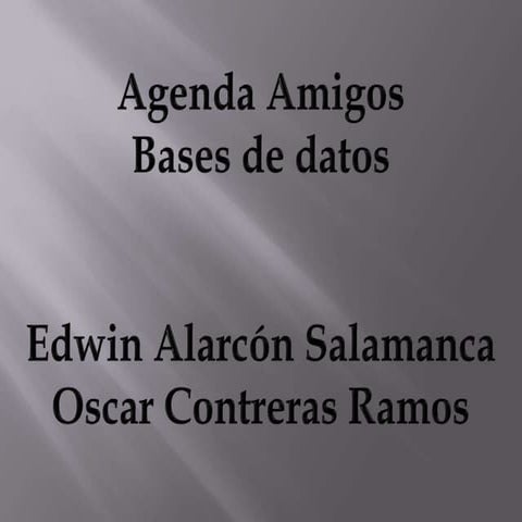 Presentacion base de datos