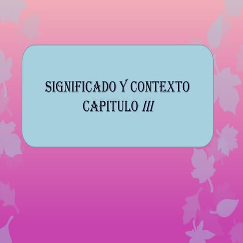 Presentacion capitulo 3