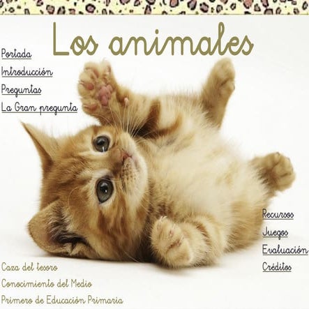 Caza del tesoro "Los animales". 