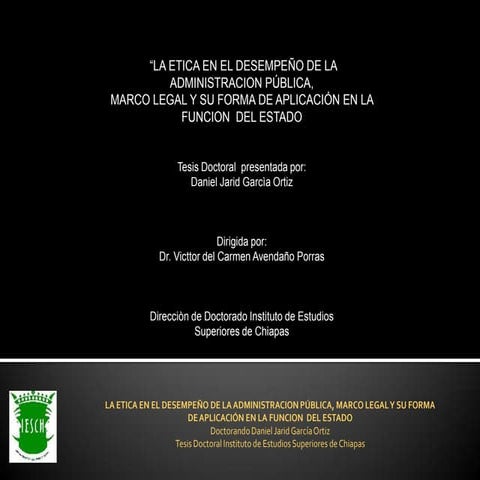 PROYECTO FINAL PRESENTACION DE RESULTADO "LA ETICA EN LA ADMINISTRACION PUBLI...