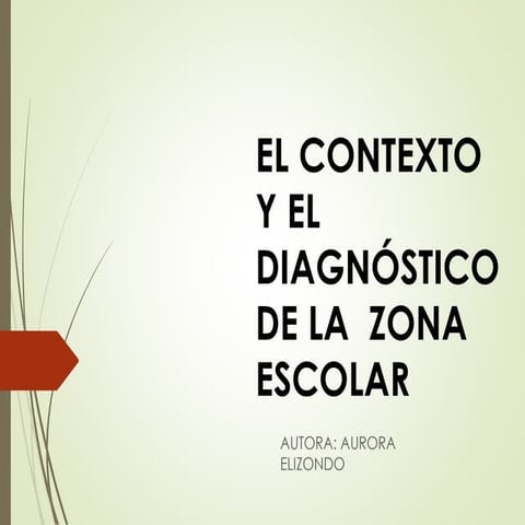 DIAGNÓSTICO ESCOLAR