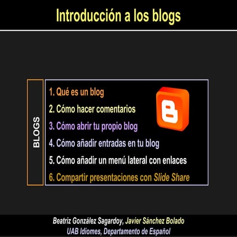 Presentacion Taller Basico Blogs
