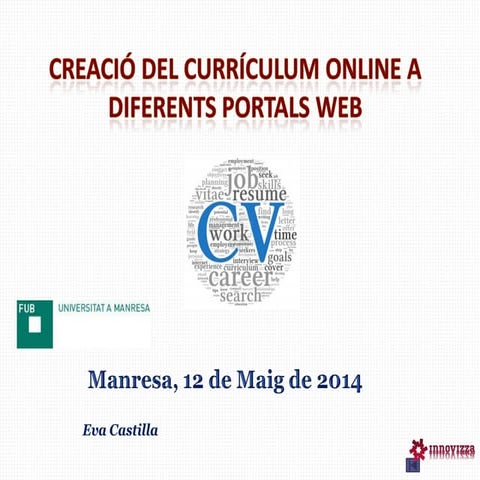 Presentació portals online cv