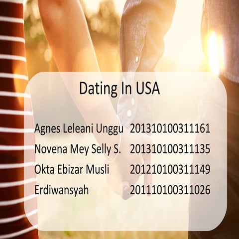 Presentation Dating in USA
