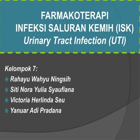 Farmakoterapi Infeksi Saluran Kemih