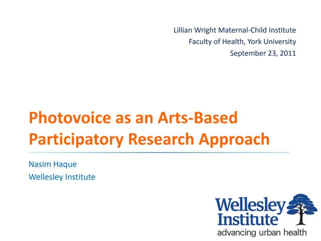 Photovoice as an Arts-Based Participatory Research Approach