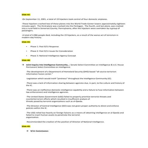 Presentation Outline