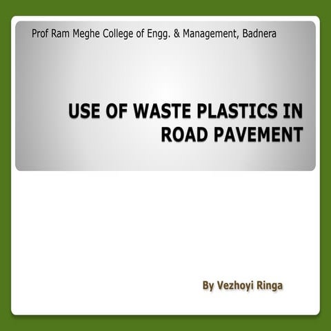 Plastic Roads