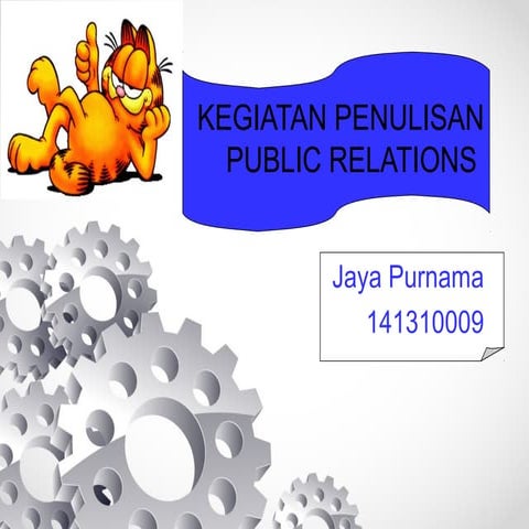 cara penulisan public relations