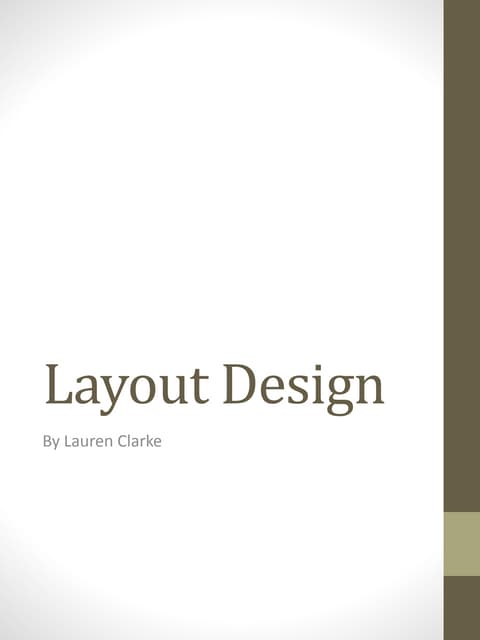 Magazine Layout Design