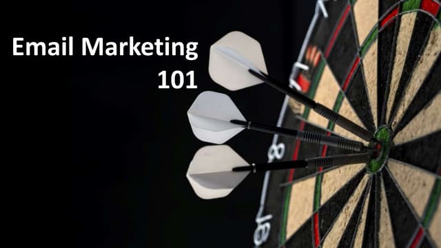 Email Marketing 101