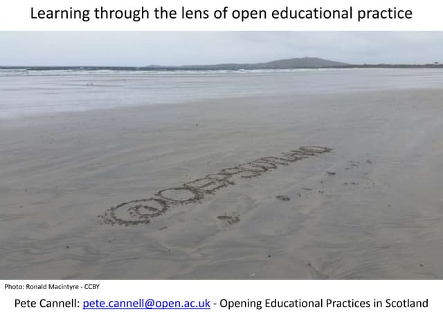 Learning through the lens of educational practice