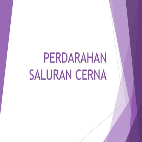 Perdarahan Saluran Cerna