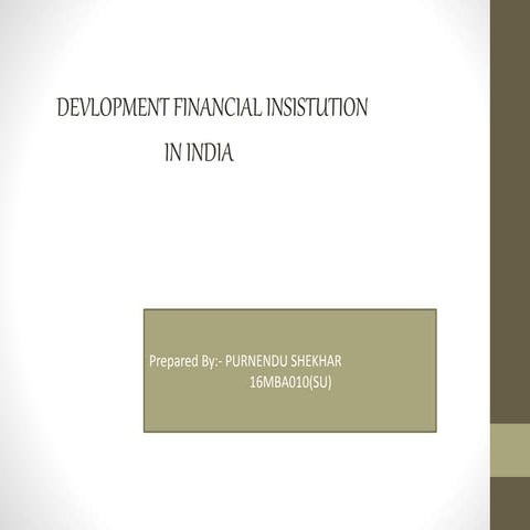 Development Financial Insistution