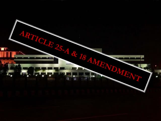 18th amendment in Constitution of Pakistan