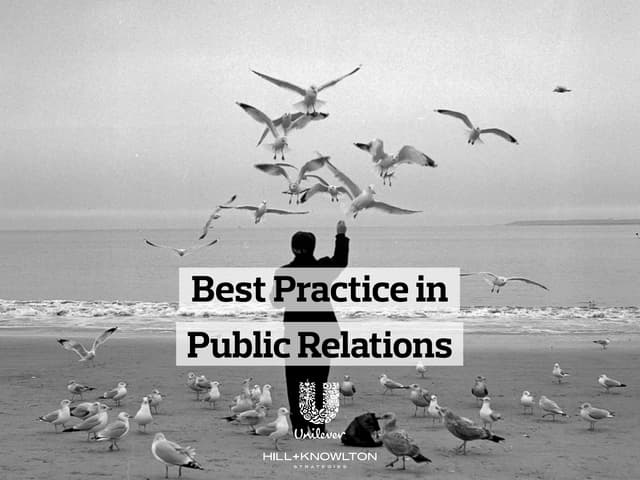 Best Practice Public Relations