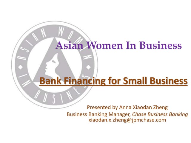 Bank Financing for Small Business