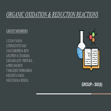 chemistry colledge presentation on oxiation and reduction of compounds
