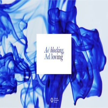 Ad blocking - Ad loving